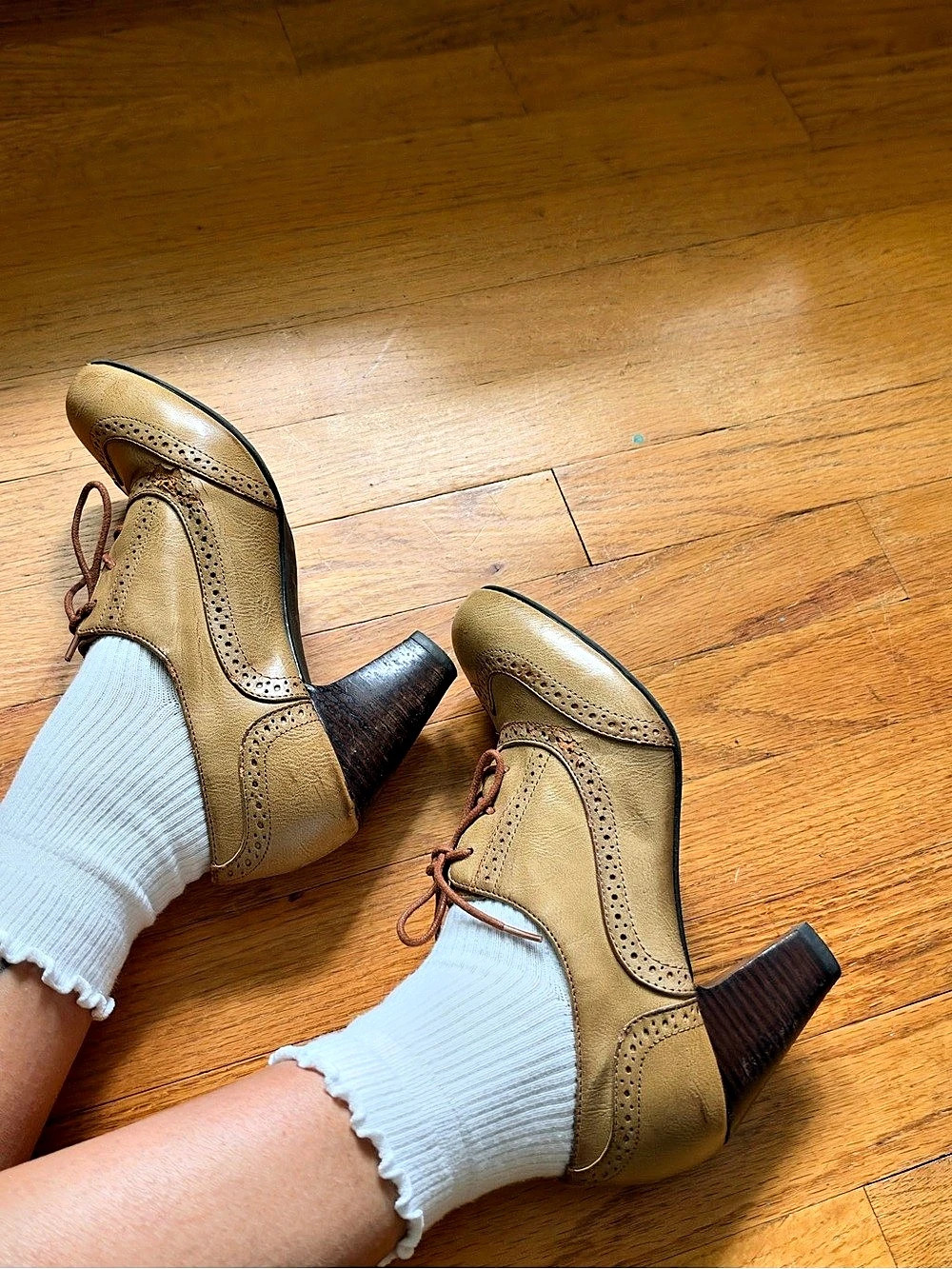 Kelly & Katie Brown Brogue Heels